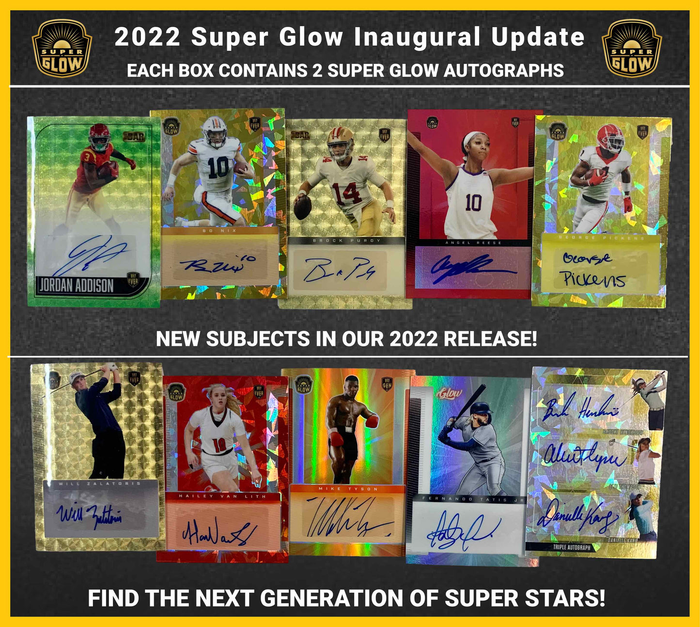 2022 Super Glow Inaugural Update Edition - 2 Autos Per Box - Single Box