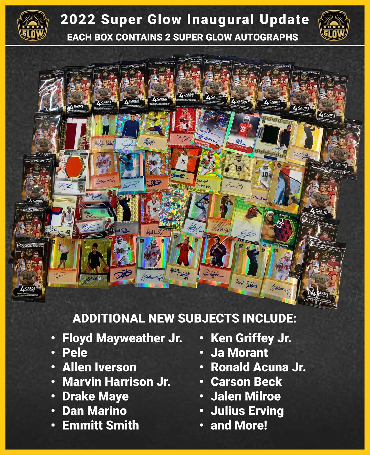 2022 Super Glow Inaugural Update Edition - 2 Autos Per Box - Single Box