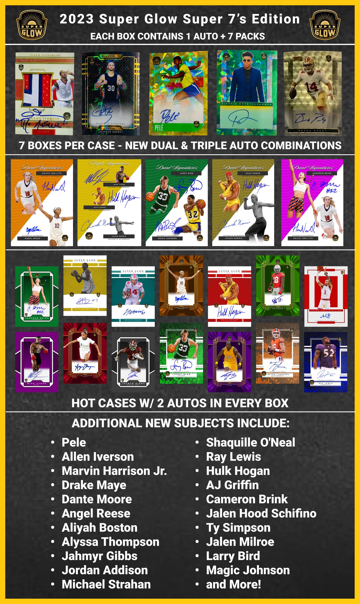 PRESALE - 2023 Super Glow Super 7s Edition 7 Box Case - SRP $545