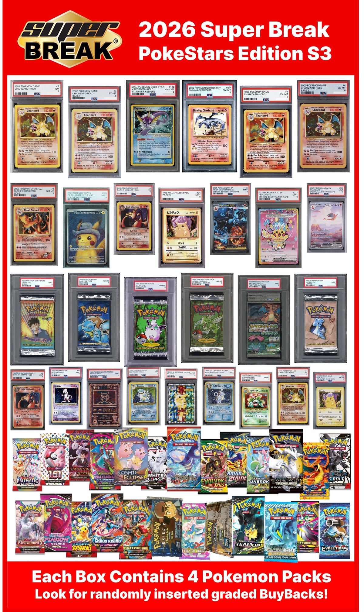 2026 Super Break Pokestars Series 3 - 5 Box Case