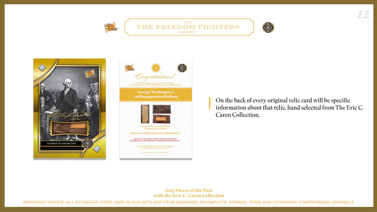 PRESALE - 2025 Pieces of the Past: The Freedom Fighters Veterans Edition - Single Box