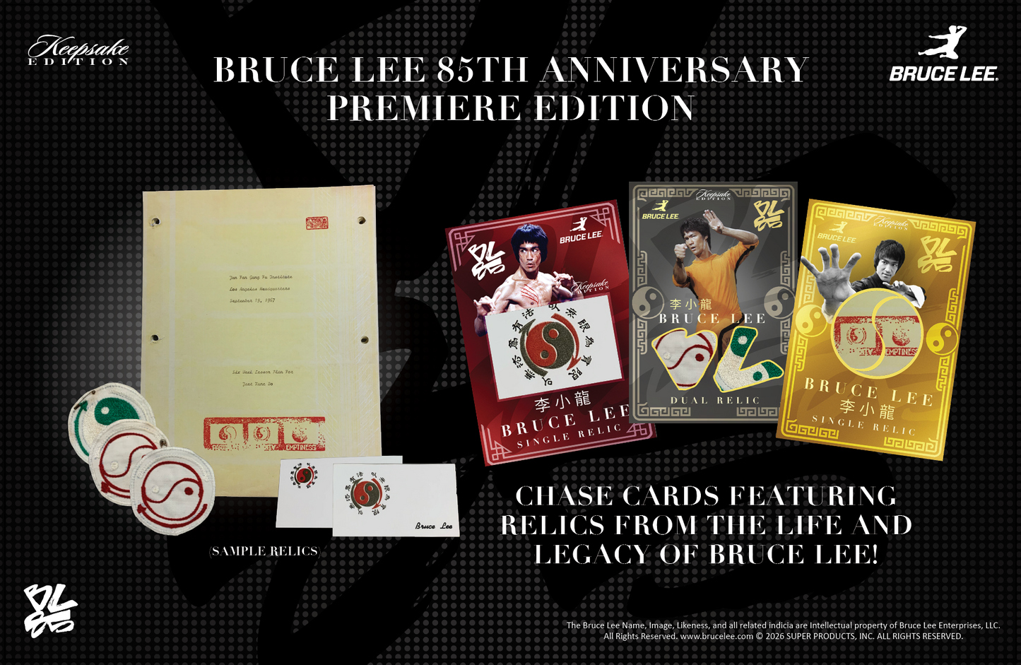 Bruce Lee 85th Anniversary Premiere Keepsake Hobby Edition - 10 Box Case