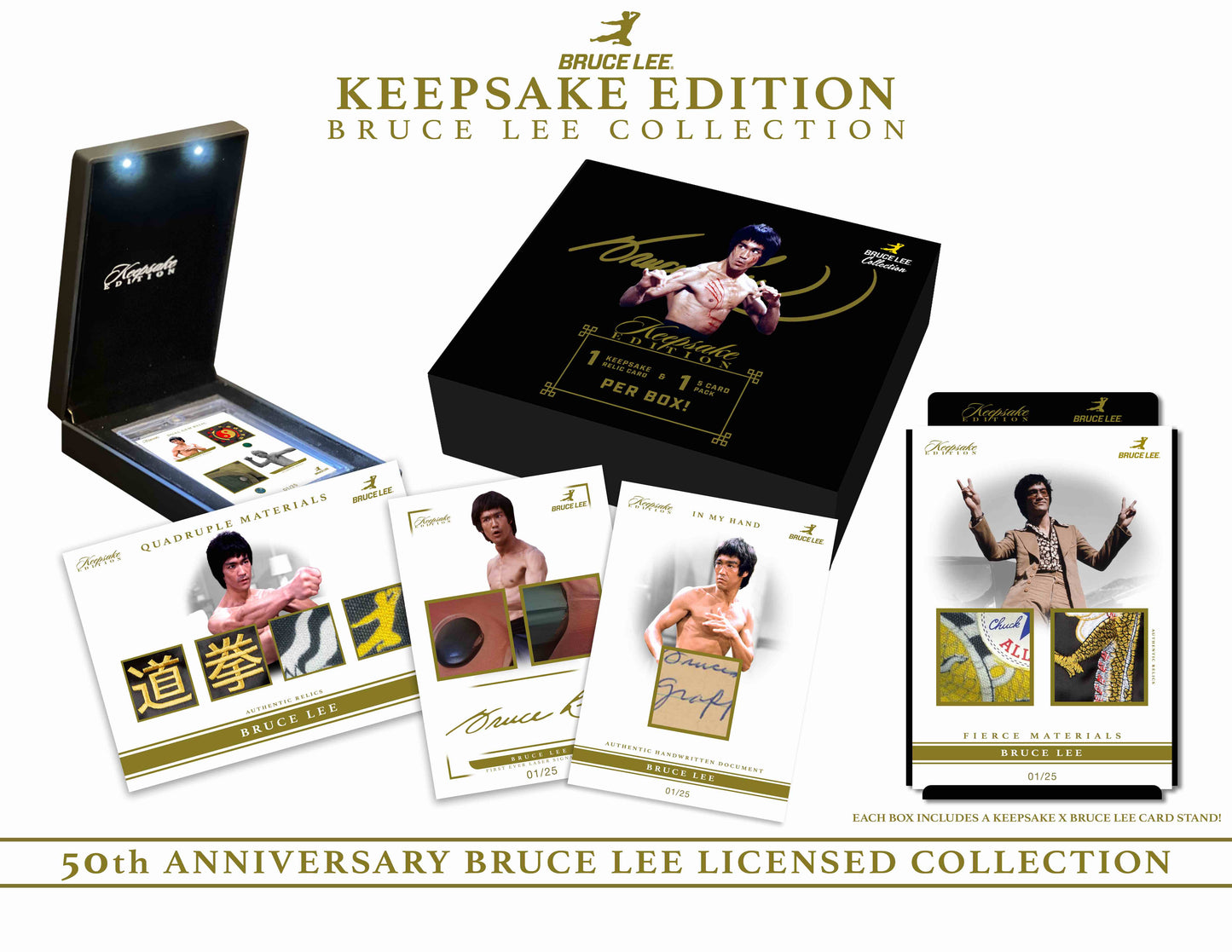 Bruce Lee Keepsake 50th Anniversary Card Collection -Single Box - SHIPS NOW!