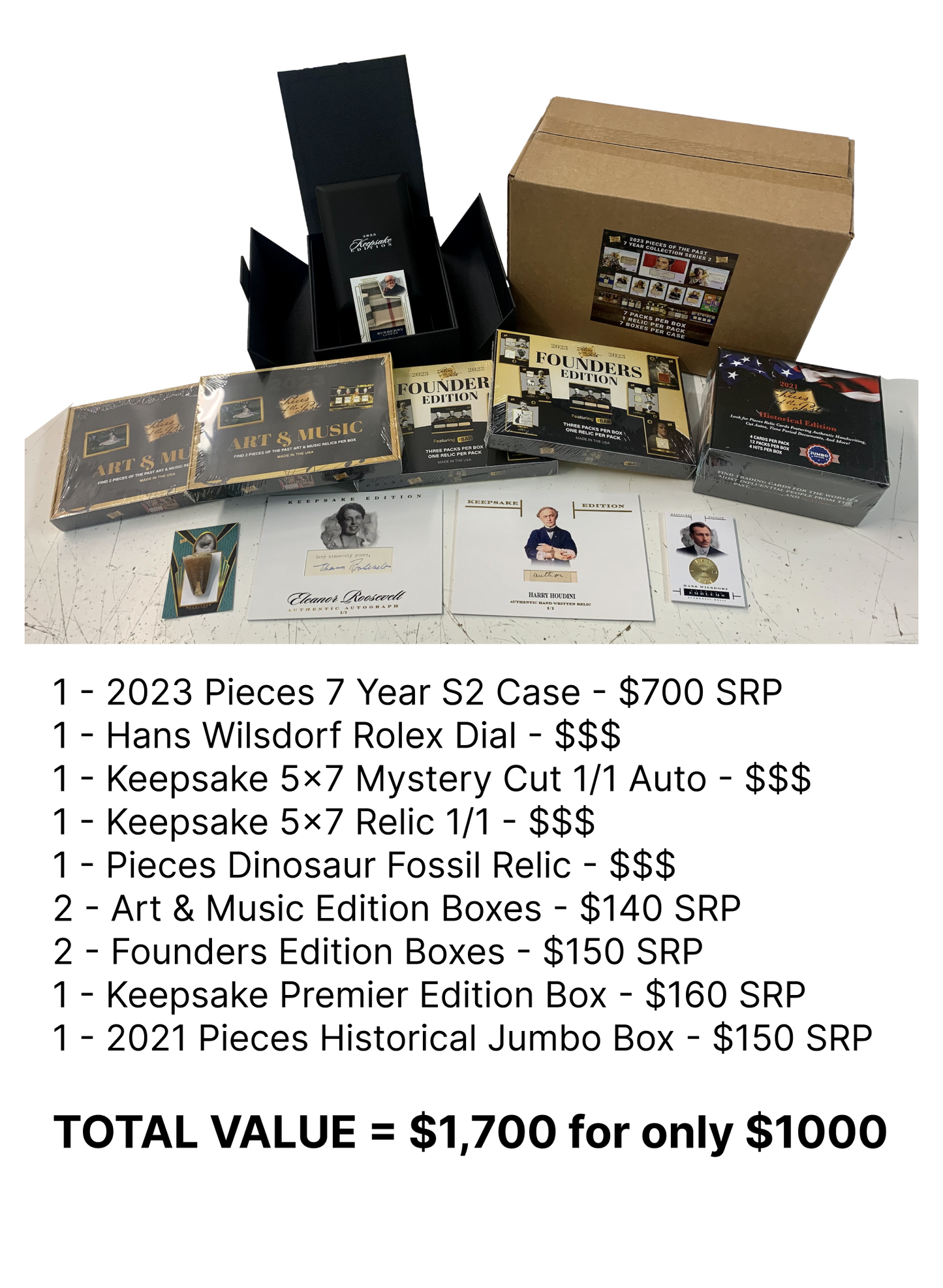 ONLY 10 AVAIL - BLACK FRIDAY SPECIAL #4 - PIECES HOT CASE! ROLEX DIAL, CUT AUTO AND MORE!