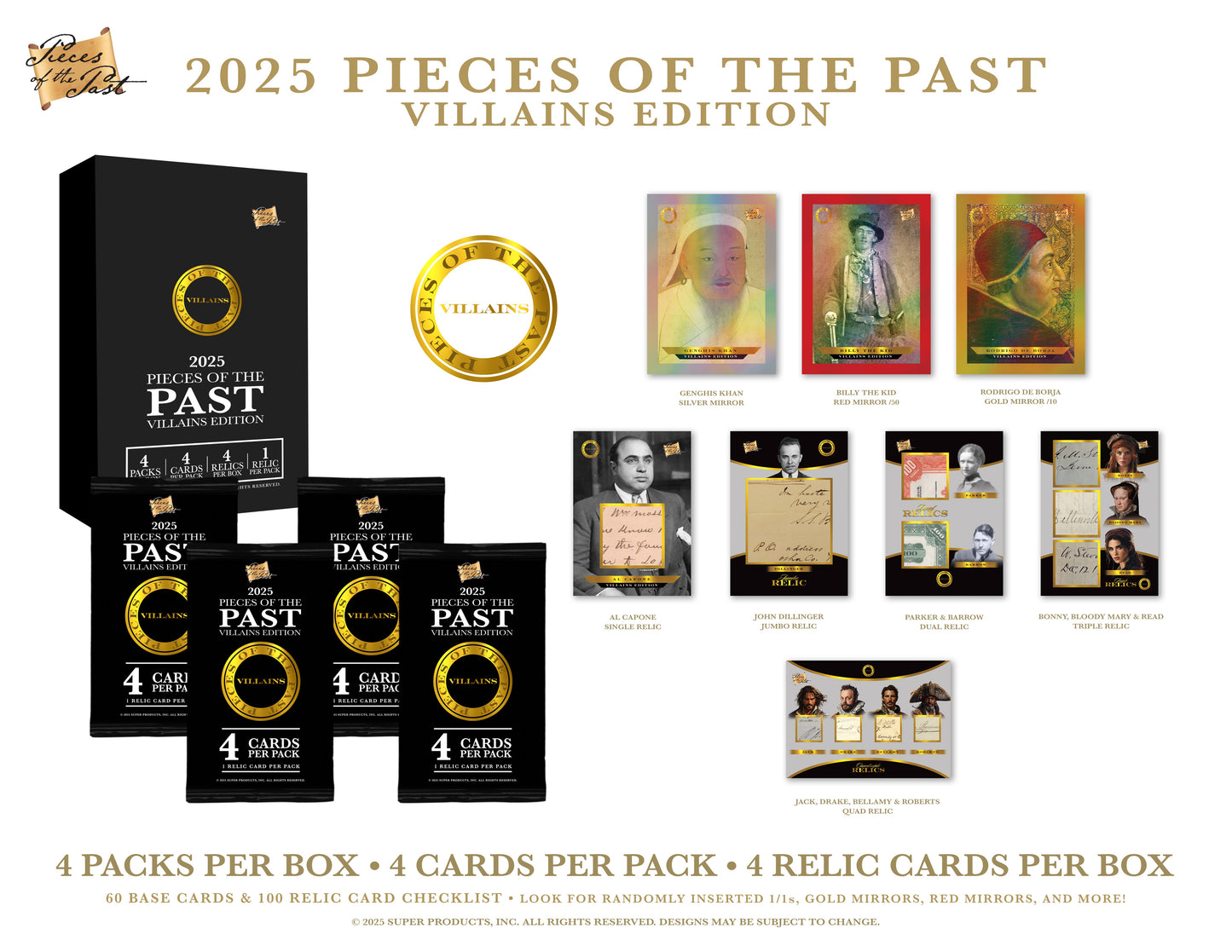 PRESALE - 2025 Pieces of the Past Villains Edition - 10 Box Case