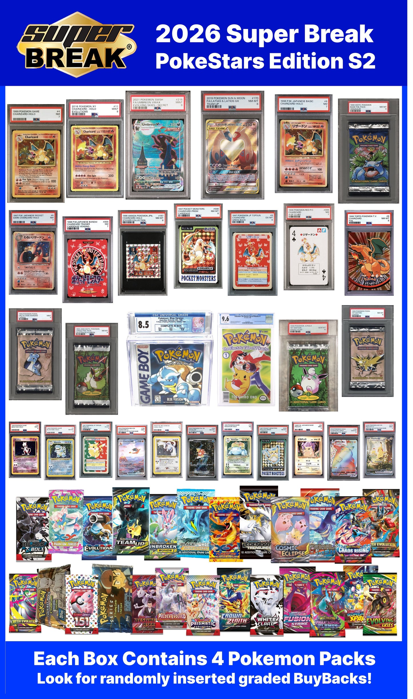 2026 Super Break Pokestars Series 2 - 5 Box Case