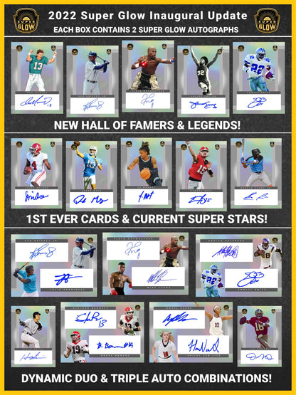 2022 Super Glow Inaugural Update Edition - 2 Autos Per Box - Single Box