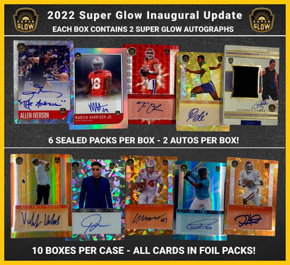 PRESALE OCT 2023 - 2022 Super Glow Inaugural Update Edition - 10 Box Case - SRP $999.95