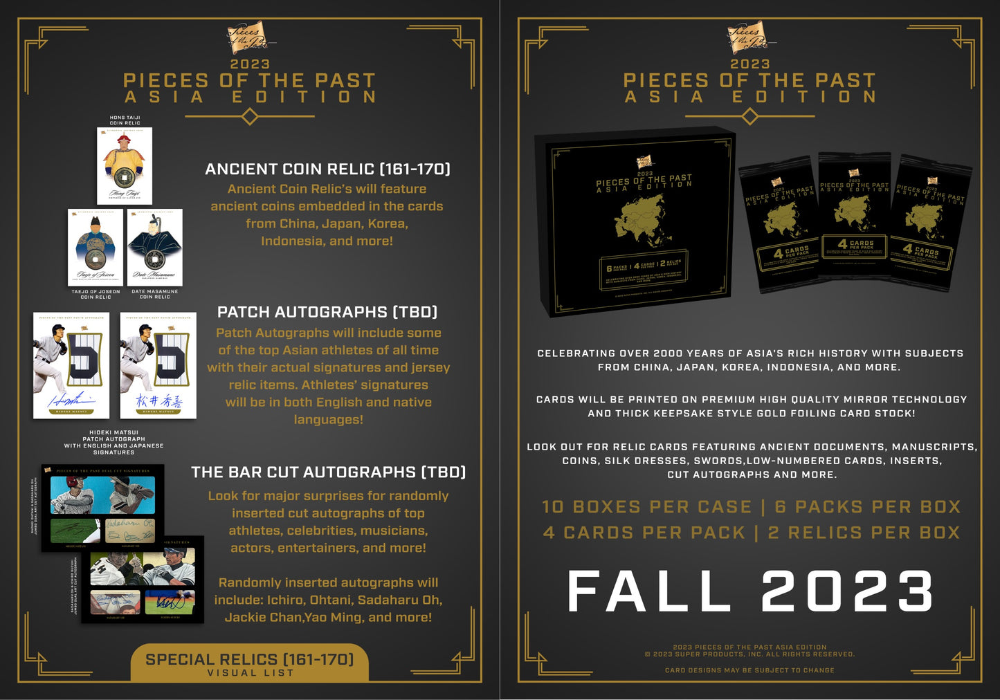 PRESALE DEC 2023 - 2023 Pieces of the Past Asia Edition - 10 Box Case - $899.95 SRP