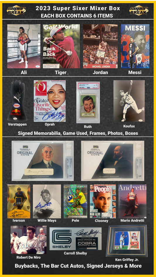 2023 Super Sixer Mixer - 6 Hits Per Box - Single Box - SHIPPING NOW!