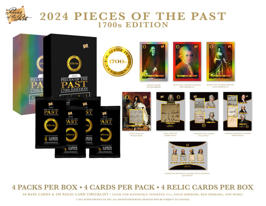 PRESALE April 2025 - 2024 Pieces of the Past 1700s Edition - 10 Box Case - $799.95 SRP