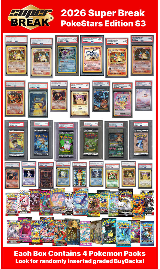 2026 Super Break Pokestars Series 3 - 5 Box Case