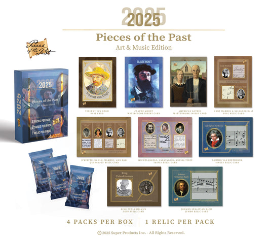 PRESALE End April 2025 - 2025 Pieces of the Past Art & Music Edition - Single Box