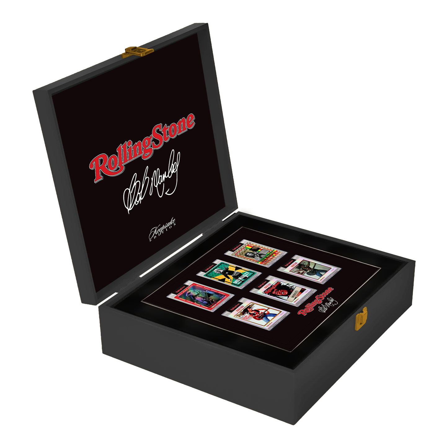 2025 Rolling Stone Bob Marley™ Keepsake Premiere Edition 6 Box Case - Wooden Display Box