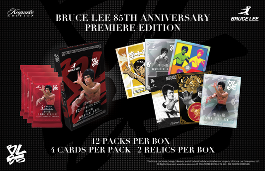 Bruce Lee 85th Anniversary Premiere Keepsake Hobby Edition - 10 Box Case SRP $599.95
