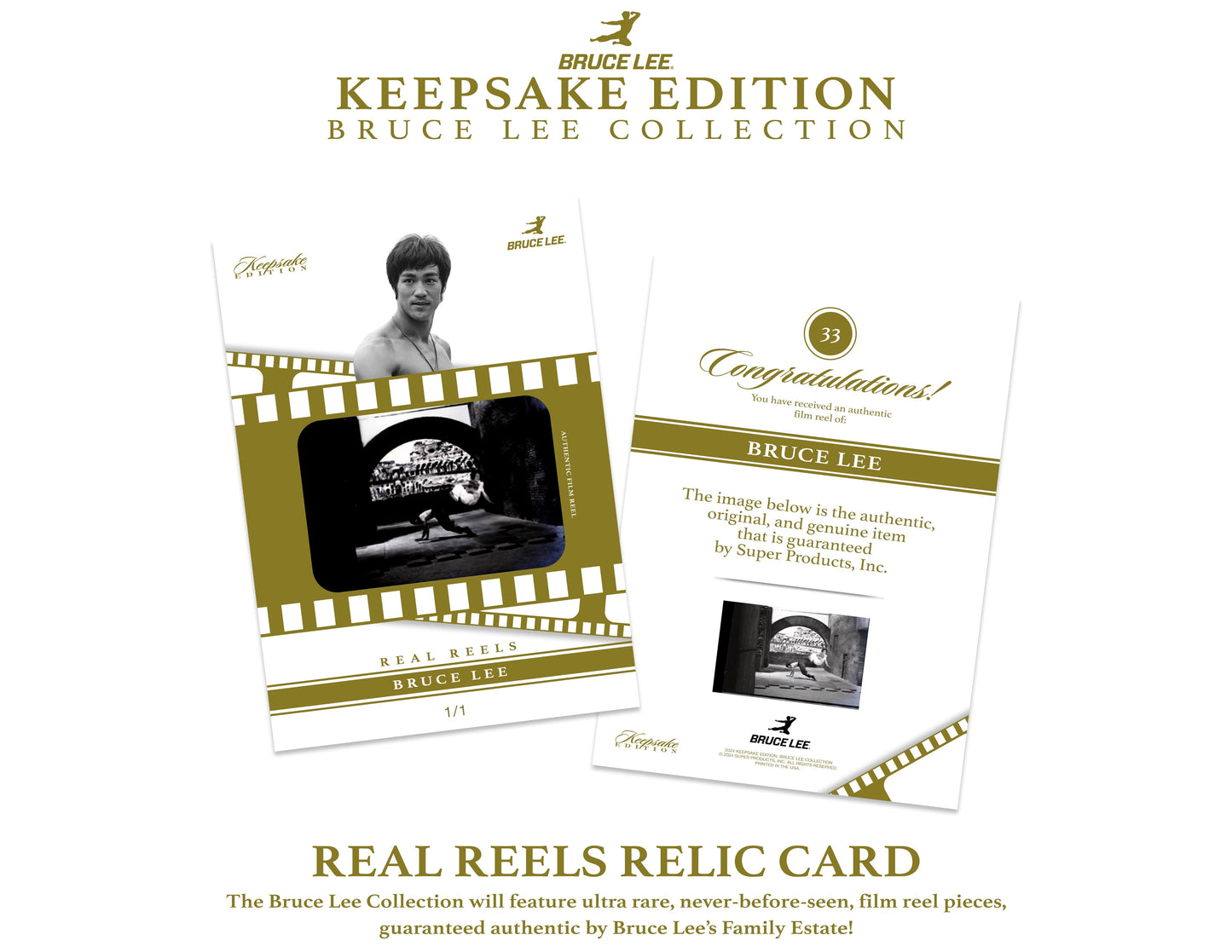 2024 Bruce Lee Keepsake 50th Anniversary Card Collection - 5 Box Case - Releases March 2024