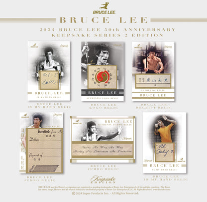 PRESALE SHIPS May 2025 - 2024 Bruce Lee 50th Anniversary Keepsake Series 2 Edition - 5 Box Case - $800 SRP