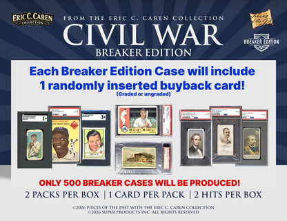 2026 Pieces of the Past Caren's Civil War Breaker Box - 10 Box Case