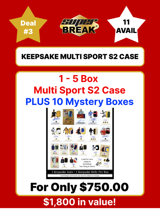 Labor Day Special - Keepsake Multi Sport S2 5 Box Case Deal #3 - ONLY 7 Avail