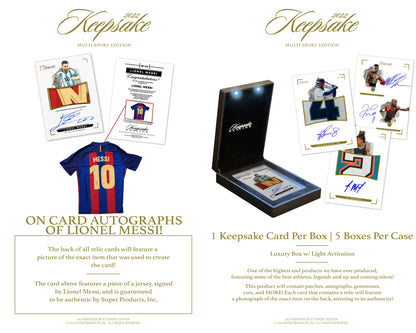 Pre-Sale - 2022 Keepsake Multi Sport Edition - 5 Box Case - Releases Beg January