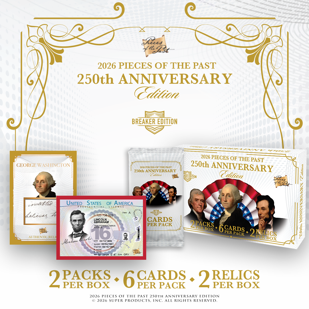2026 Pieces of the Past 250th Anniversary Breaker Box - 10 Box Case