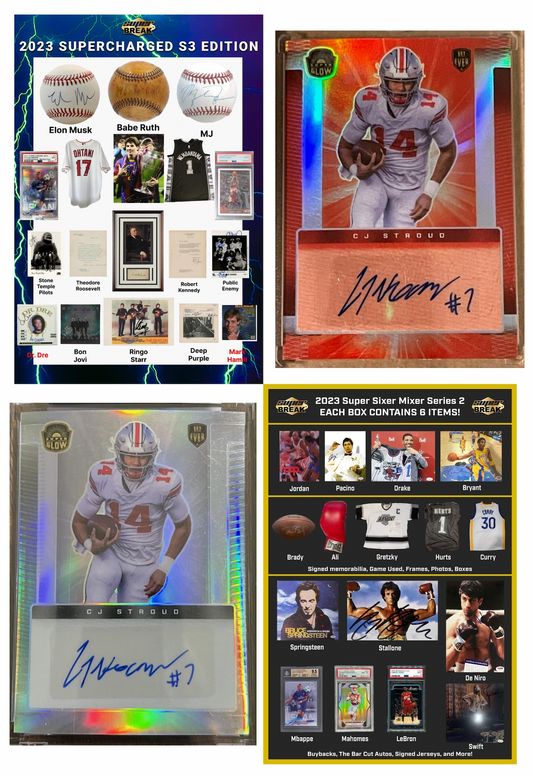 ONLY 7 AVAIL - BLACK FRIDAY SPECIAL #2 - CJ STROUD AUTO + SUPERCHARGED 5 BOX CASE + SIXER MIXER BOX!