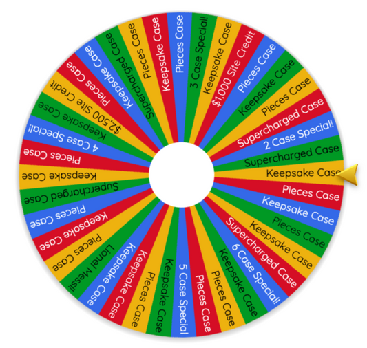 Spin The Wheel - Mystery Case + 5 Free Boxes Special! Only 28 of 40 Spots Left!
