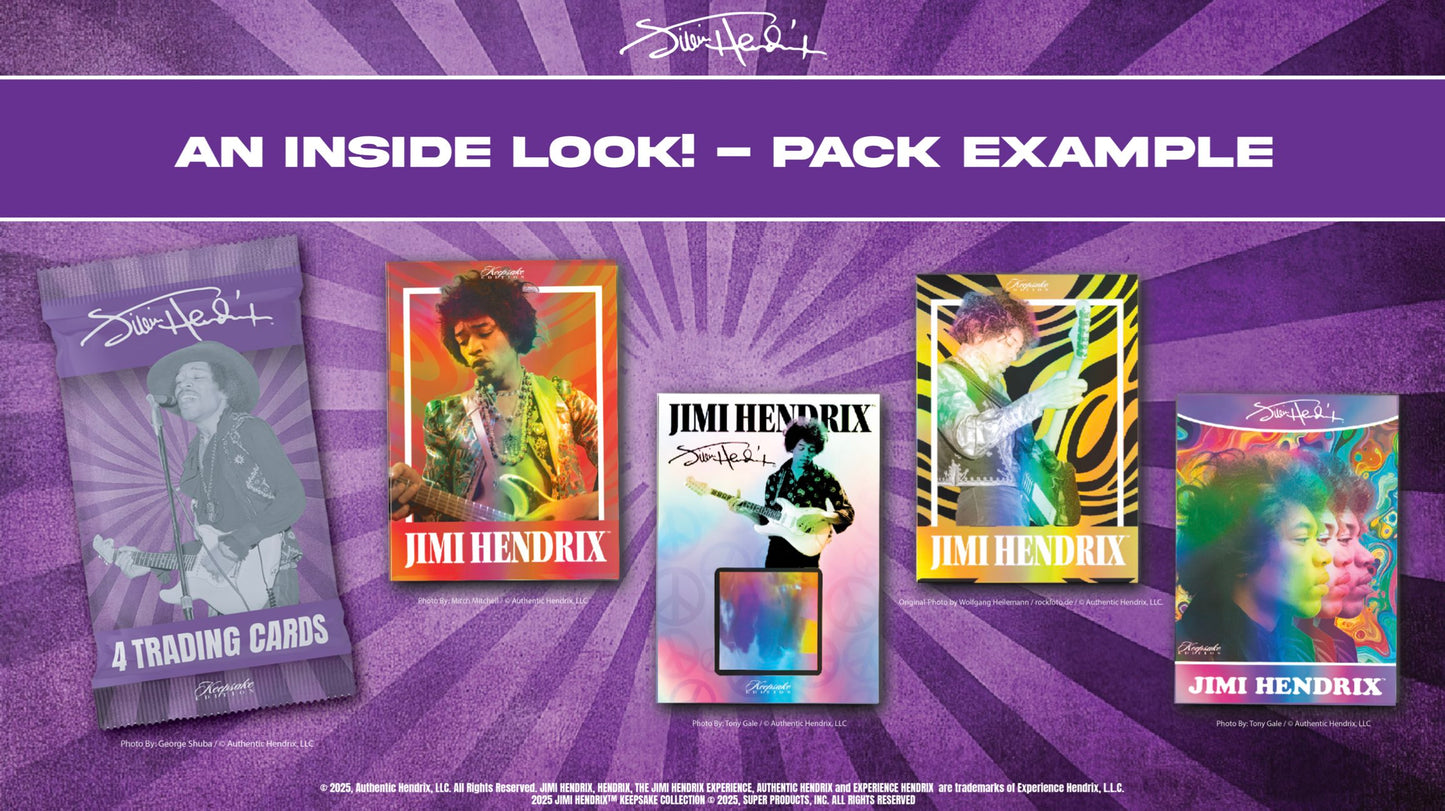 2025 Jimi Hendrix Keepsake Premiere Hobby Edition - 10 Box Case - SRP $599.95