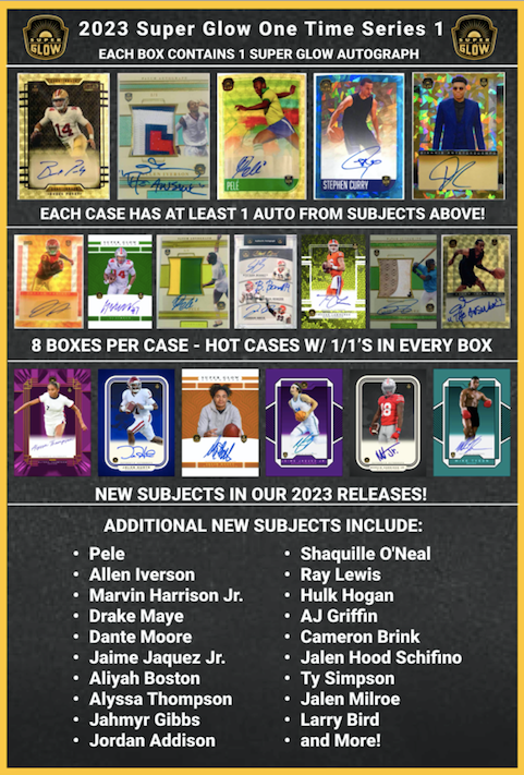 2023 Super Glow One Time Series 1 Edition 8 Box Case  - SRP $800