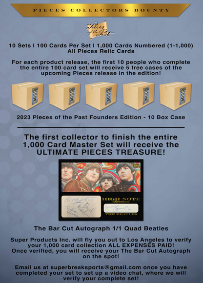 2023 Pieces of the Past Founders Edition 10 Box Case  - SRP $749