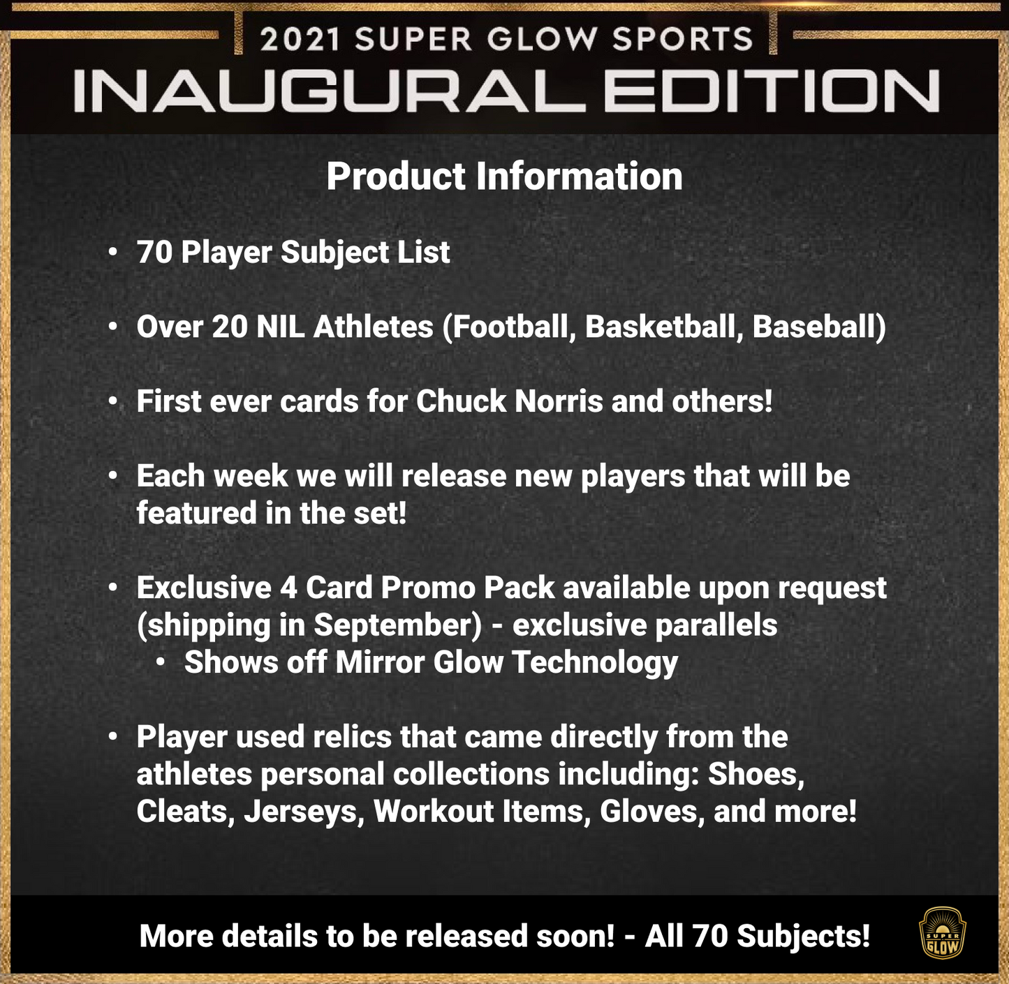 2021 Super Glow Sports Inaugural Edition [10 Box Case]