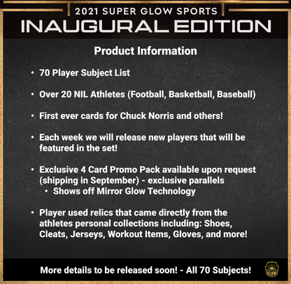 2021 Super Glow Sports Inaugural Edition [10 Box Case]